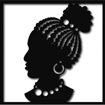 Portret Afrykańskiej damy w stylu loftowym